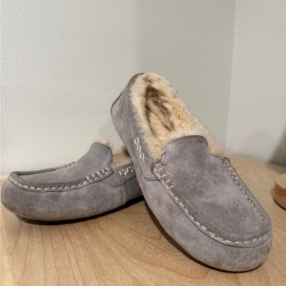 UGG Cream Fur Lined Slippers